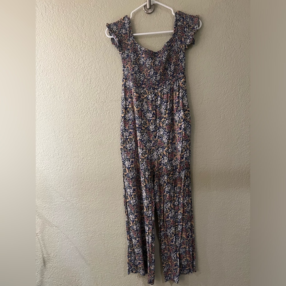 Rewind S floral jumpsuit with pockets